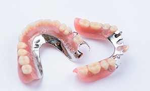 Example of partial dentures at Complete Dental Care of Renton