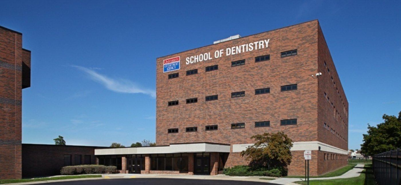 Outside view of dental school building